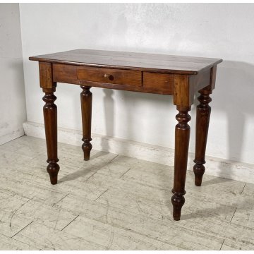 ANTICO PICCOLO SCRITTOIO LUIGI FILIPPO SCRIVANIA CASSETTO LEGNO NOCE 1800 DESK