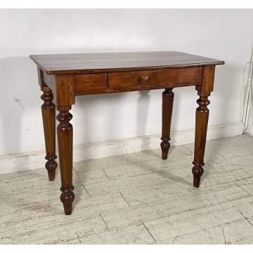 ANTICO PICCOLO SCRITTOIO LUIGI FILIPPO SCRIVANIA CASSETTO LEGNO NOCE 1800 DESK