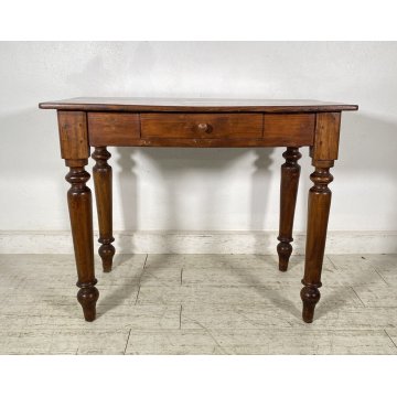 ANTICO PICCOLO SCRITTOIO LUIGI FILIPPO SCRIVANIA CASSETTO LEGNO NOCE 1800 DESK