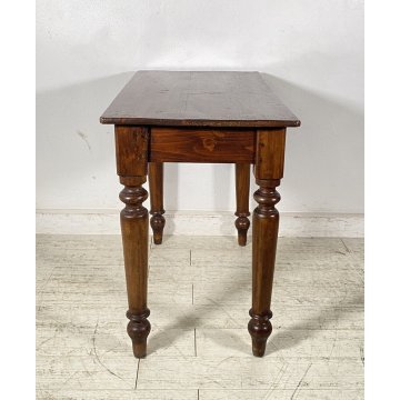 ANTICO PICCOLO SCRITTOIO LUIGI FILIPPO SCRIVANIA CASSETTO LEGNO NOCE 1800 DESK