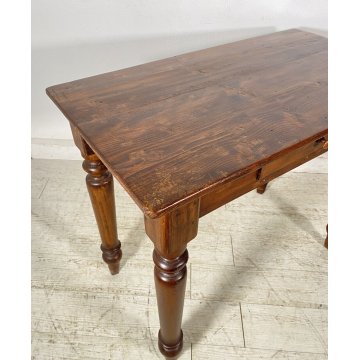 ANTICO PICCOLO SCRITTOIO LUIGI FILIPPO SCRIVANIA CASSETTO LEGNO NOCE 1800 DESK