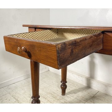 ANTICO PICCOLO SCRITTOIO LUIGI FILIPPO SCRIVANIA CASSETTO LEGNO NOCE 1800 DESK