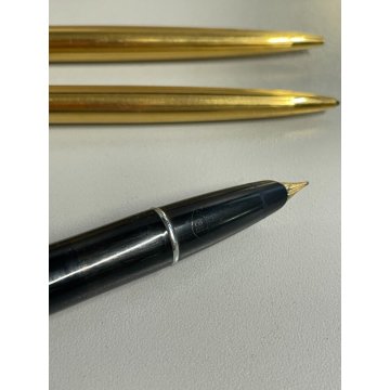 LOTTO 12pz PENNE WATERMAN AURORA PELIKAN PARKER FOUNTAIN PEN BALLPOINT DORATA