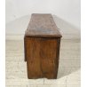 ANTICA PICCOLA CASSAPANCA LEGNO NOCE PANCA BAULE EPOCA 1800 RUSTICA PIEMONTESE