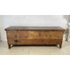 ANTICA CASSAPANCA PORTA TELEVISIONE 2 ANTE LEGNO ABETE PANCA BAULE EPOCA 1800