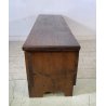ANTICA CASSAPANCA PORTA TELEVISIONE 2 ANTE LEGNO ABETE PANCA BAULE EPOCA 1800