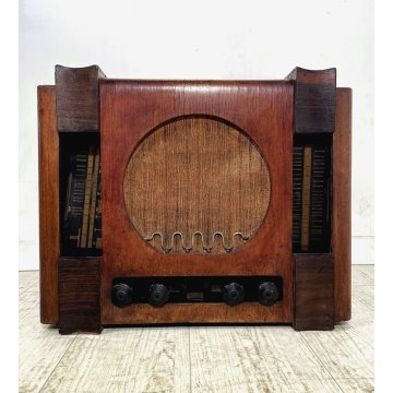 RARA ANTICA RADIO Radiomarelli "Tamiri Lusso" Tipo 20 ART DECO' LEGNO EPOCA 1930