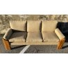 DIVANO Mario Marenco DESIGN 1970 Mobilgirgi ARMCHAIR LEGNO STOFFA POLTRONA ITALY