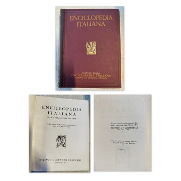 ANTICA ENCICLOPEDIA Treccani 41 LIBRI epoca 36 volumi + 5 appendici 1938 / 1960