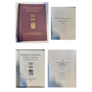 ANTICA ENCICLOPEDIA Treccani 41 LIBRI epoca 36 volumi + 5 appendici 1938 / 1960