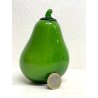 FRUTTA VETRO SOFFIATO Murano PERA verde DECORATIVA ORTAGGI FRUIT GLASS ø 8,5 cm