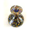 PICCOLO VASO BULBOSO MONOFIORE VETRO SOFFIATO Murano GLASS Murrine 10 cm/h '900