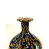 PICCOLO VASO BULBOSO MONOFIORE VETRO SOFFIATO Murano GLASS Murrine 10 cm/h '900
