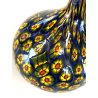 PICCOLO VASO BULBOSO MONOFIORE VETRO SOFFIATO Murano GLASS Murrine 10 cm/h '900