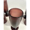 SET 8 BICCHIERI CALICE FLUTE VINTAGE  VETRO SOFFIATO Murano COLOR AMETISTA '70