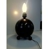 LAMPADA DA TAVOLO SFERA LEGNO OTTONE FINTO MARMO/RADICA Art Deco TABLE LAMP '30