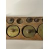 ANTICO RARO LOTTO PESI BILANCIA EPOCA 1800 25 PZ PESA LEGNO ITALIA SABAUDA