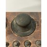 ANTICO RARO LOTTO PESI BILANCIA EPOCA 1800 25 PZ PESA LEGNO ITALIA SABAUDA