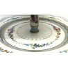 ALZATA LIMONGE 3 PIATTI PORTA FRUTTA DECORO FLOREALE PORCELLANA VINTAGE 1900 OLD