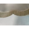 GRANDE PARALUME CAMPANA PAGODA TESSUTO SATIN BEIGE FRANGE ø 61x42 cm/h ANNI '60