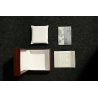 SCATOLA BOX orologio polso ZENITH LEGNO MOGANO CUSCINO PELLE BIANCO LIBRETTO 