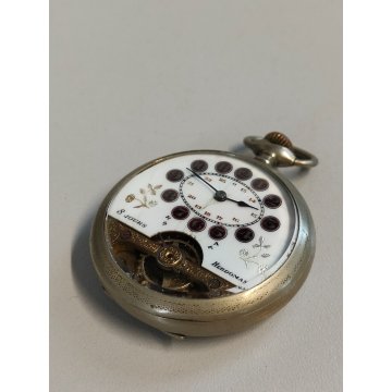 Hebdomas 8 days ANTICO OROLOGIO TASCA epoca 900 OLD POCKET WATCH taschino ø 49mm