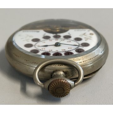 Hebdomas 8 days ANTICO OROLOGIO TASCA epoca 900 OLD POCKET WATCH taschino ø 49mm