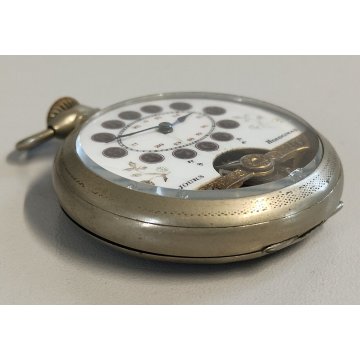 Hebdomas 8 days ANTICO OROLOGIO TASCA epoca 900 OLD POCKET WATCH taschino ø 49mm