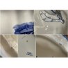 ANTICO SERVIZIO PIATTI 45 Pz. Willow Soc. Cer. Richard CERAMICA BIANCA BLU '800