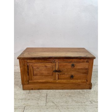 COMODINO CASSAPANCA RUSICO LEGNO CASSETTO ANTA CAMERA DA LETTO SALOTTO STIPO