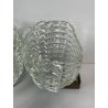 COPPIA APPLIQUE BAROVIER & TOSO VETRO MURANO ANNI 30 ITALIA ART DECO LAMPADA