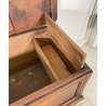 ANTICA CASSAPANCA 1700 LEGNO PLANCE NOCE MASSELLO SCOLPITA EPOCA PANCA BAULE