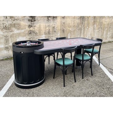 TAVOLO GIOCO ROULETTE PROFESSIONALE CASINÒ BLACKJACK TABLESWIN SET COMPLETO