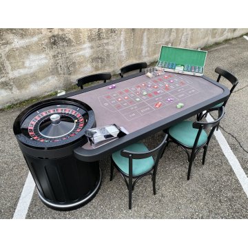 TAVOLO GIOCO ROULETTE PROFESSIONALE CASINÒ BLACKJACK TABLESWIN SET COMPLETO