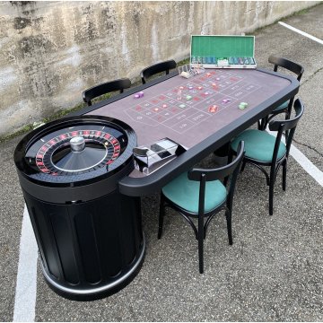 TAVOLO GIOCO ROULETTE PROFESSIONALE CASINÒ BLACKJACK TABLESWIN SET COMPLETO