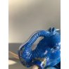 RARA SCULTURA ELEFANTE PIETRA BLU ORO LAPISLAZZULO  1,5 KG COLLEZIONE '900