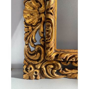 ANTICA CORNICE DORATA BAROCCO LEGNO SCOLPITO 43 cm x 33 cm EPOCA '900 quadro old