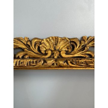 ANTICA CORNICE DORATA BAROCCO LEGNO SCOLPITO 43 cm x 33 cm EPOCA '900 quadro old