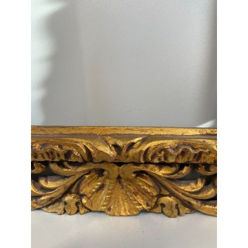 ANTICA CORNICE DORATA BAROCCO LEGNO SCOLPITO 33 cm x 43 cm EPOCA '900 quadro old