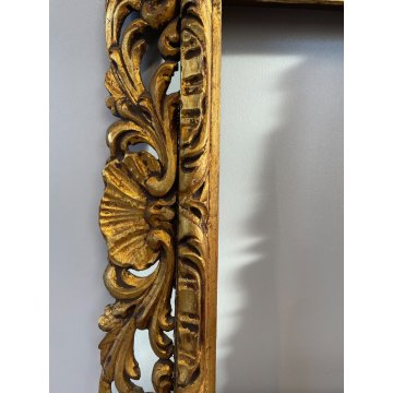 ANTICA CORNICE DORATA BAROCCO LEGNO SCOLPITO 33 cm x 43 cm EPOCA '900 quadro old