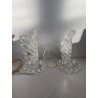 COPPIA ABAT JOUR BAROVIER VETRO MURANO ANNI 30 ITALIA ART DECO LAMPADA COMODINO