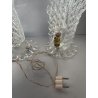 COPPIA ABAT JOUR BAROVIER VETRO MURANO ANNI 30 ITALIA ART DECO LAMPADA COMODINO