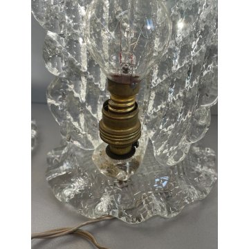 COPPIA ABAT JOUR BAROVIER VETRO MURANO ANNI 30 ITALIA ART DECO LAMPADA COMODINO