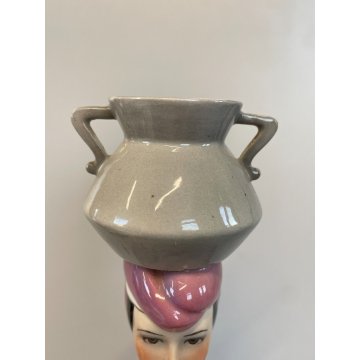 DAMA CERAMICA RONZAN SCULTURA DONNA ANCELLA PORCELLANA FIGURA FANCIULLA