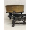 ANTICA PICCOLA BILANCIA 2 PIATTI PESA FERRO BATTUTO OTTONE epoca '800 old