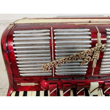 ANTICA FISARMONICA Bertone & Locatelli 96 BASSI epoca '900 STRUMENTO MUSICALE