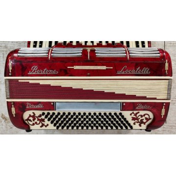 ANTICA FISARMONICA Bertone & Locatelli 96 BASSI epoca '900 STRUMENTO MUSICALE