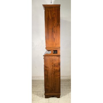 ANTICA CREDENZA BUFFET 2 CASSETTI 4 ANTE PRIMI 900 LEGNO VETRINA DISPENSA