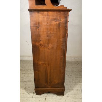 ANTICA CREDENZA BUFFET 2 CASSETTI 4 ANTE PRIMI 900 LEGNO VETRINA DISPENSA