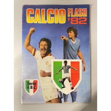 ALBUM FIGURINE CALCIATORI CALCIO FLASH '82 INCOMPLETO 52 MANCANTI Editore LAMPO